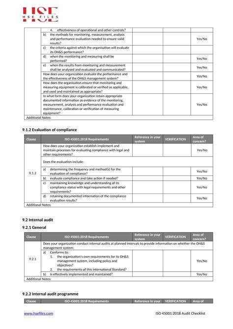 How To Use An ISO 45001 Internal Audit Checklist Doc My WordPress