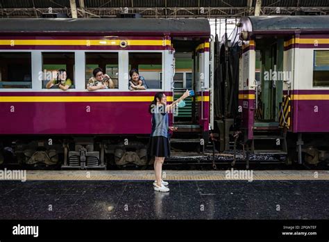 Bangkok Thailand 22nd Mar 2023 Bangkok Station Hua Lampong