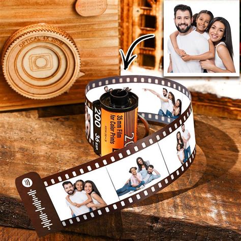 Gifts For Her Personalized Photo Film Roll Keychain Keychain With