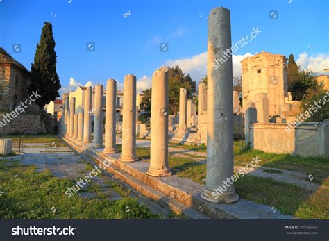 Row Columns Tower Winds Located Roman Stock Photo 194796503 Shutterstock