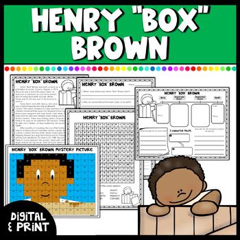 Black History Month Henry Box Brown Biography More By Joyful Th