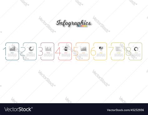 Infographic timeline template Royalty Free Vector Image