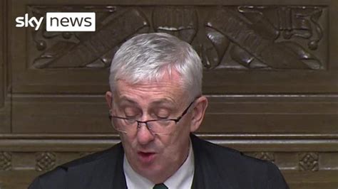 Video: Speaker Sir Lindsay Hoyle tells off Boris Johnson for not giving ...