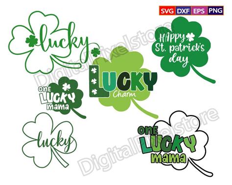 St Patricks Day Svg Bundlelucky Svgshamrock Svghappy St Etsy