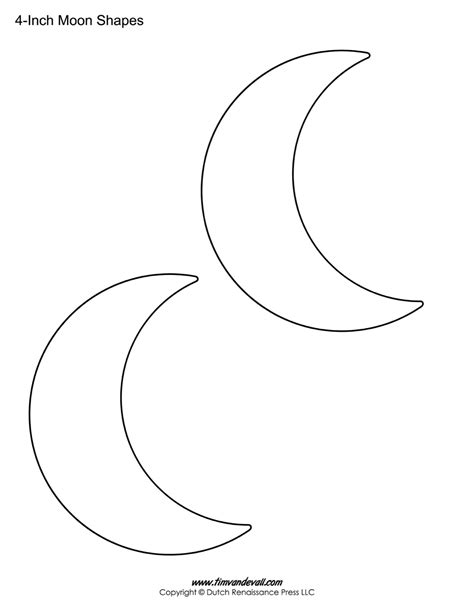 Free Printable Full Moon Template