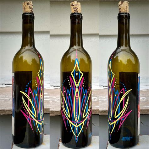 Pinstriped Jerry Garcia Wine Bottle From 2001 Etsy