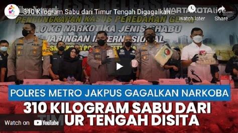 Video Polisi Ungkap Peredaran Narkoba Dari Timur Tengah Kilogram