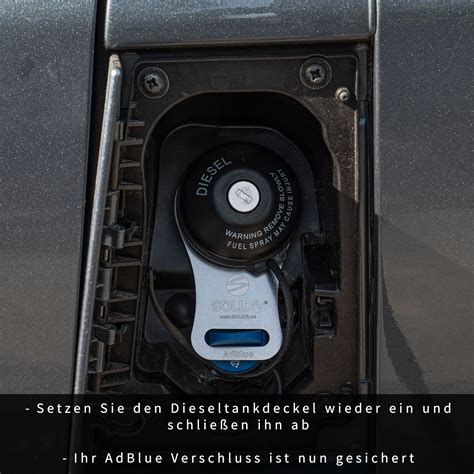 Adblue Verschluss Sicherung Aus Edelstahl Tank Deckel Fiat Ducato