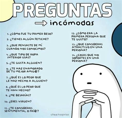 Preguntas Incomodas Preguntas Incomodas Preguntas Para Amigos