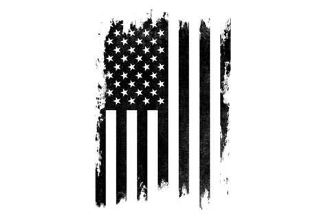 Black Distressed Usa Flag Graphic By Jankow Creative Fabrica