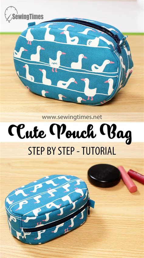 Round Makeup Bag Sewing Tutorial