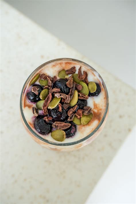 Chocolate Blueberry Protein Overnight Oats — Magda Mag Das