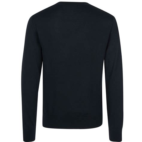 Dsquared2 Mens Crew Neck Knitted Jumper Black Maison Threads