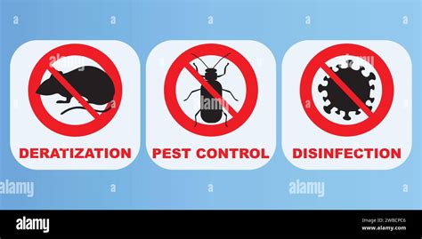 Pest Control Disinfection And Deratization Icons Stock Vector Image And Art Alamy