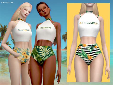 The Sims Resource Chloem Swimsuit Fm