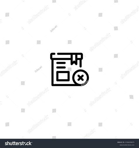 Box Incomplete Line Art Icon Template Stock Vector Royalty Free