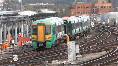 Southern Class 377 Derailed At Brighton Youtube