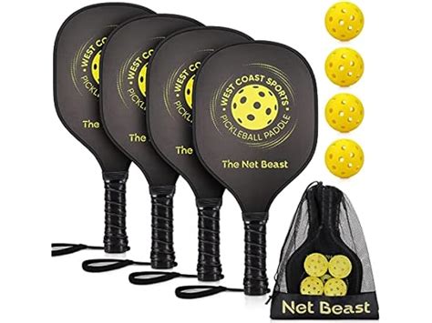 Net Beast Pickleball Paddles - Set of 4