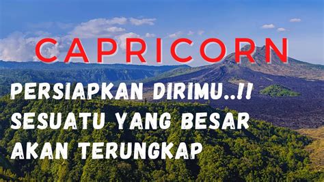 Capricorn Persiapkan Dirimu Sesuatu Yang Besar Akan Terungkap