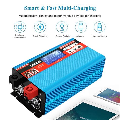 Powland W Solar Inverter V Dc To V V Ac Pure Sine Wave All