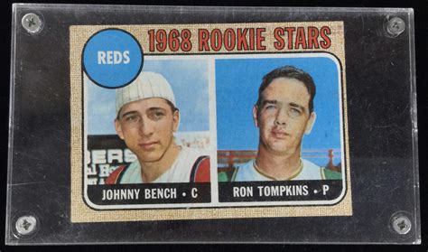 Lot 1968 Topps Johnny Bench Rookie Card 247