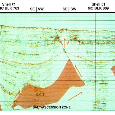 Example Of A Regional Seismic Line From The Eastern Gulf Of Mexico That