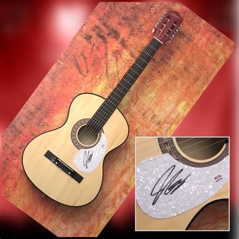 Psa Porch Light Star Josh Meloy Signed Acoustic Guitar Coa