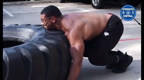 Larry Wheels First Strongman Competition Tire Flip Event 5 8 YouTube