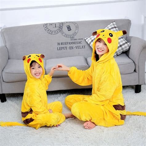 Pijama De Franela De Pok Mon Pikachu Para Ni O Y Ni A Ropa De Dormir