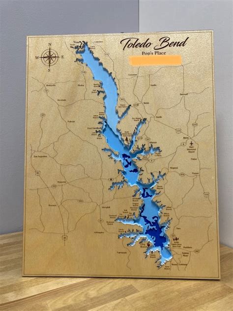 Toledo Bend Topographic Map Debera Georgette