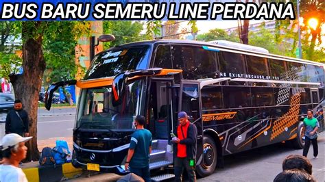 Line Perdana Bus Baru SEMERU Di Jalur Jakarta Pati Tayu Sleeper Bus