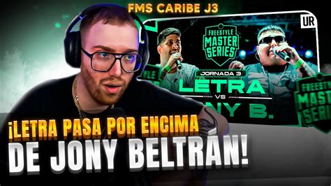 LETRA PASA POR ENCIMA DE JONY BELTRÁN JONY BELTRÁN VS LETRA FMS