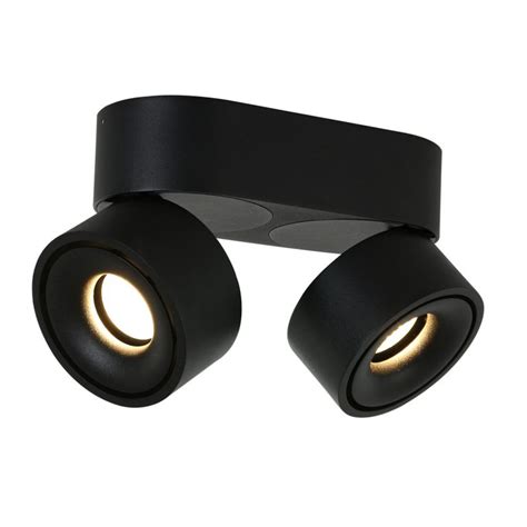 Moderne Metalen Zwarte Kunststof Spot Mexlite Fez Black Directlampen Nl