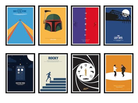 Minimalist Movie Posters Movie Home Decor Movie Gift Movie Etsy