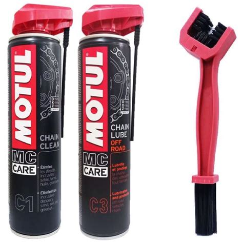 Kit Motul C C Limpeza E Lubrifica O Da Corrente Escova De Limpeza