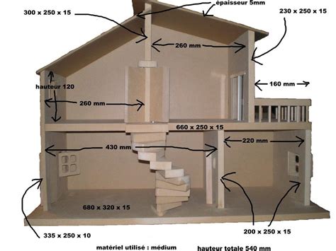 Bricobilly Maisons Barbie Современный кукольный домик Планы кукольных домов Деревянный