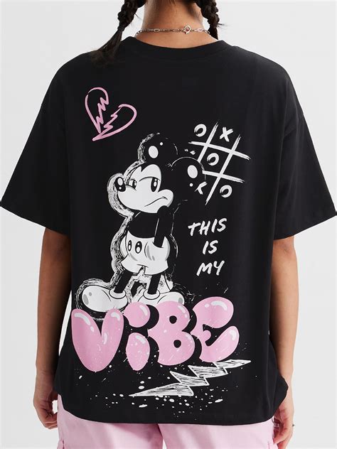 Buy Mickey Mouse Graffiti Womens Oversized T Shirt Online At The