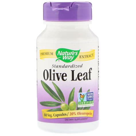 Nature S Way Olive Leaf Standardized Veg Capsules By Iherb