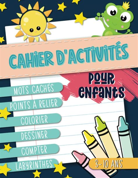 Buy Cahier d activités pour enfants mots cachés points à relier