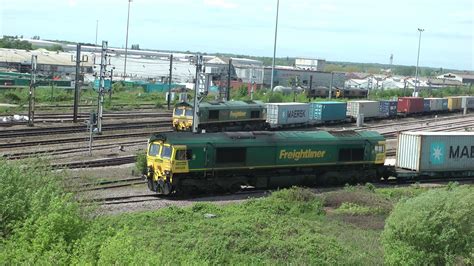 Sb Doncaster Railport Felixstowe Liner Out Of Terminal