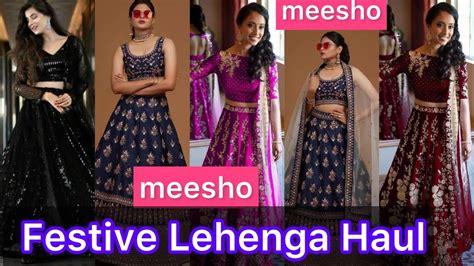 Meesho Designer Lehenga Haul Meesho Festive Lehenga Haul Meesho