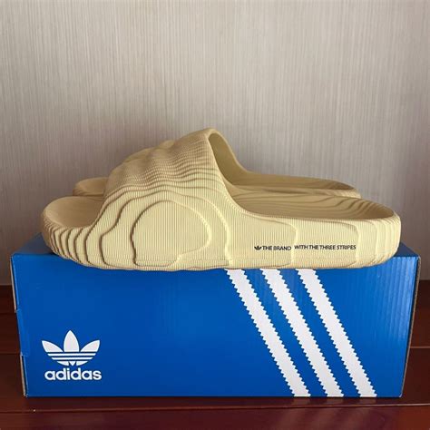 Adidas Adilette 22 Desert Sand On Carousell