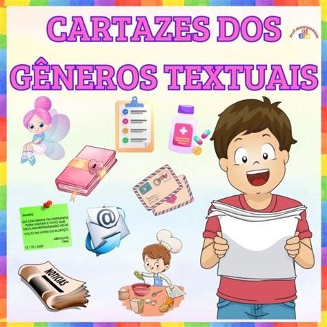 CARTAZES DOS GÊNEROS TEXTUAIS EM PDF PARA IMPRIMIR ENSINO FUNDAMENTAL