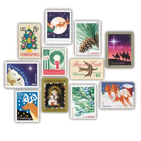 Christmas Stamps Of America