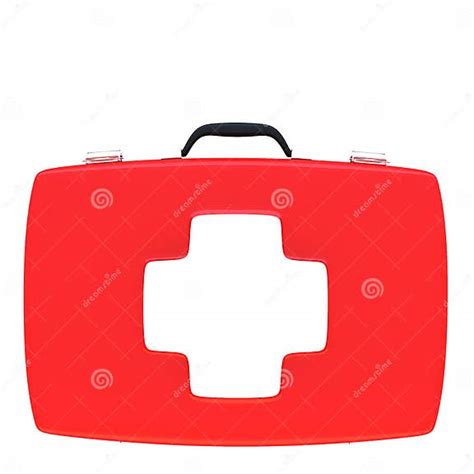 First Aid Kit Isolated On White Background Stock Illustration