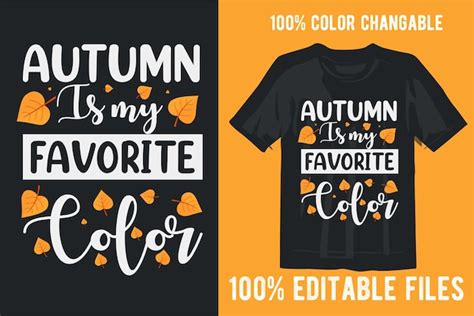 Premium Vector Creative Autumn T Shirt Design