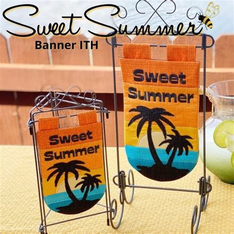 Sweet Summer Banner In The Hoop Sookie Sews