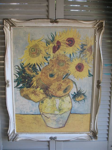 Vincent Van Gogh Reproduction Sunflower Oil Painting On Masonite