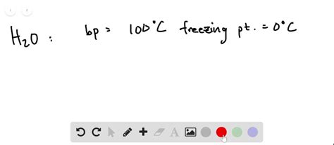 Solved Freezing And Boiling Points Use Water And Methane To Explain How