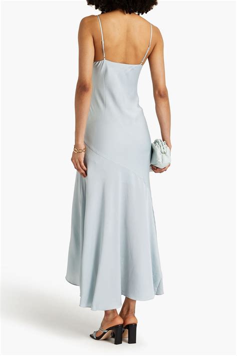 Shona Joy Asymmetric Satin Crepe Maxi Dress The Outnet